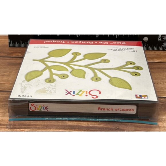 RARE HTF NEW Sizzix Bigz 626212 Branch W/Leaves Die Craft Cutting - Picture 3 of 3